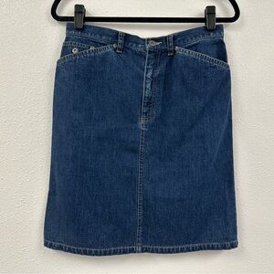Liz Claiborne Blue Denim Pencil Skirt